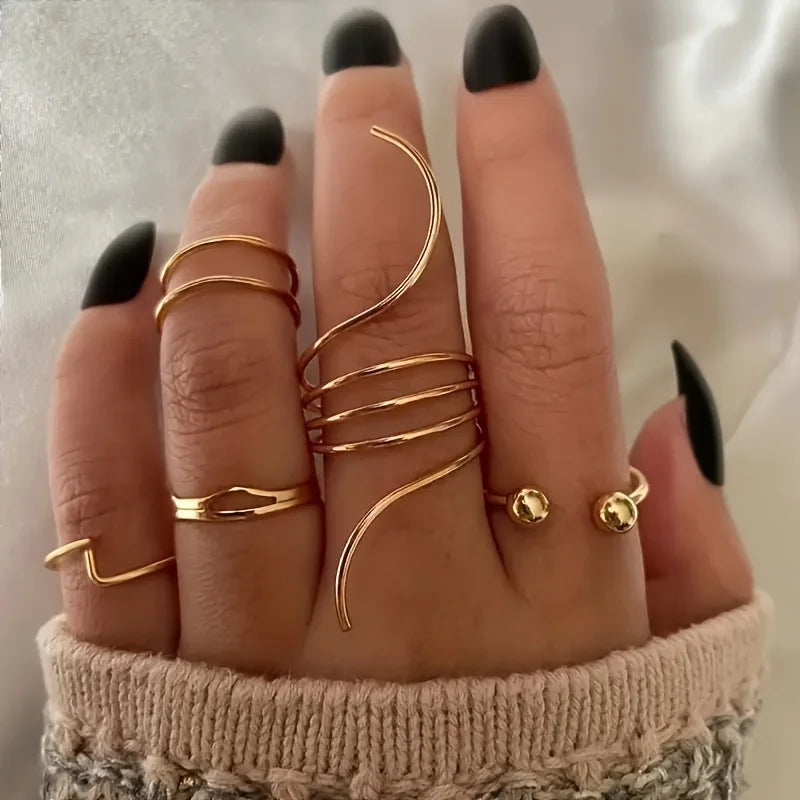 5 Pieces Ring Set