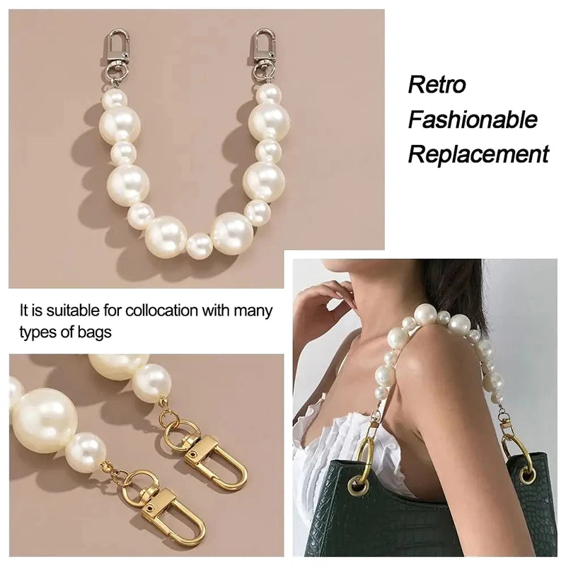Imitation Pearl Bag Chain