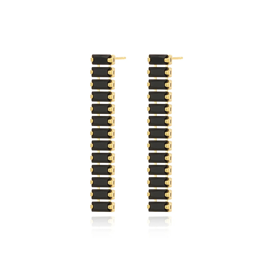 Black Crystal Tennis Bracelets