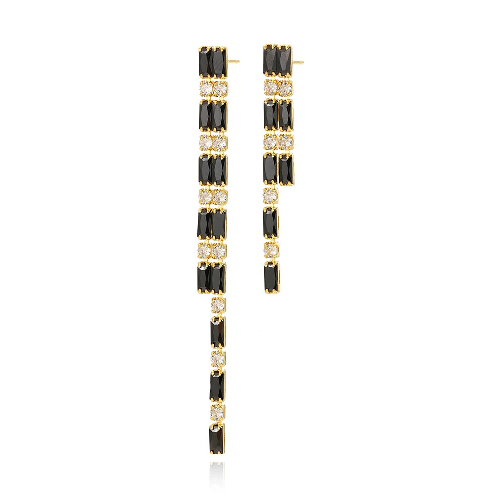 Black Crystal Tennis Bracelets