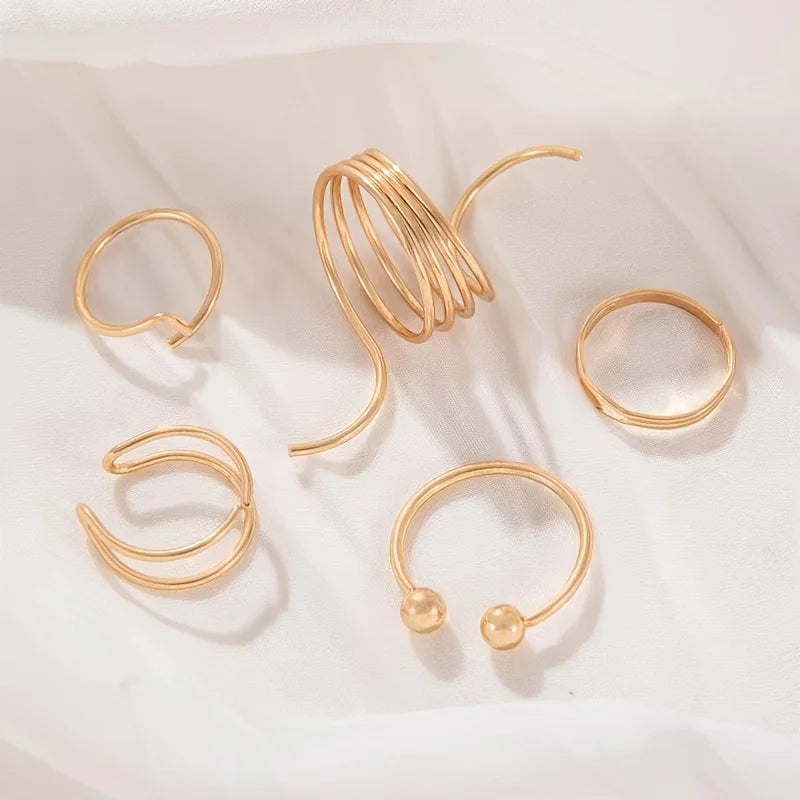 5 Pieces Ring Set