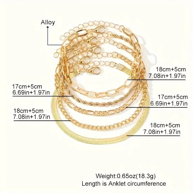5 Piece Boho Bracelets