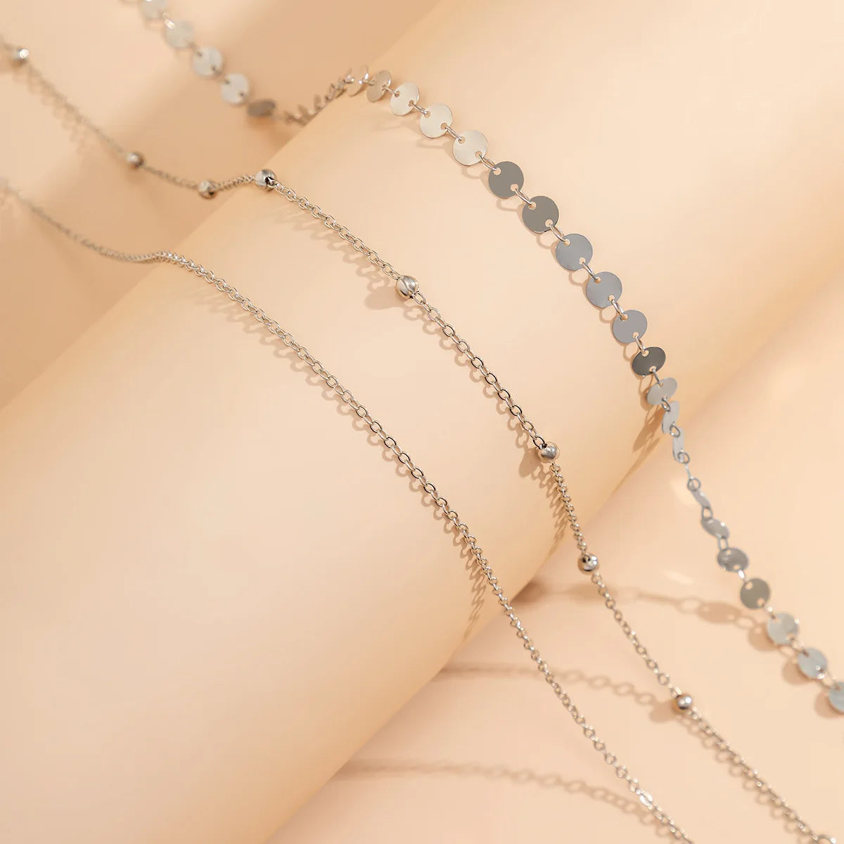 Sequin Beaded Double Waist Chain