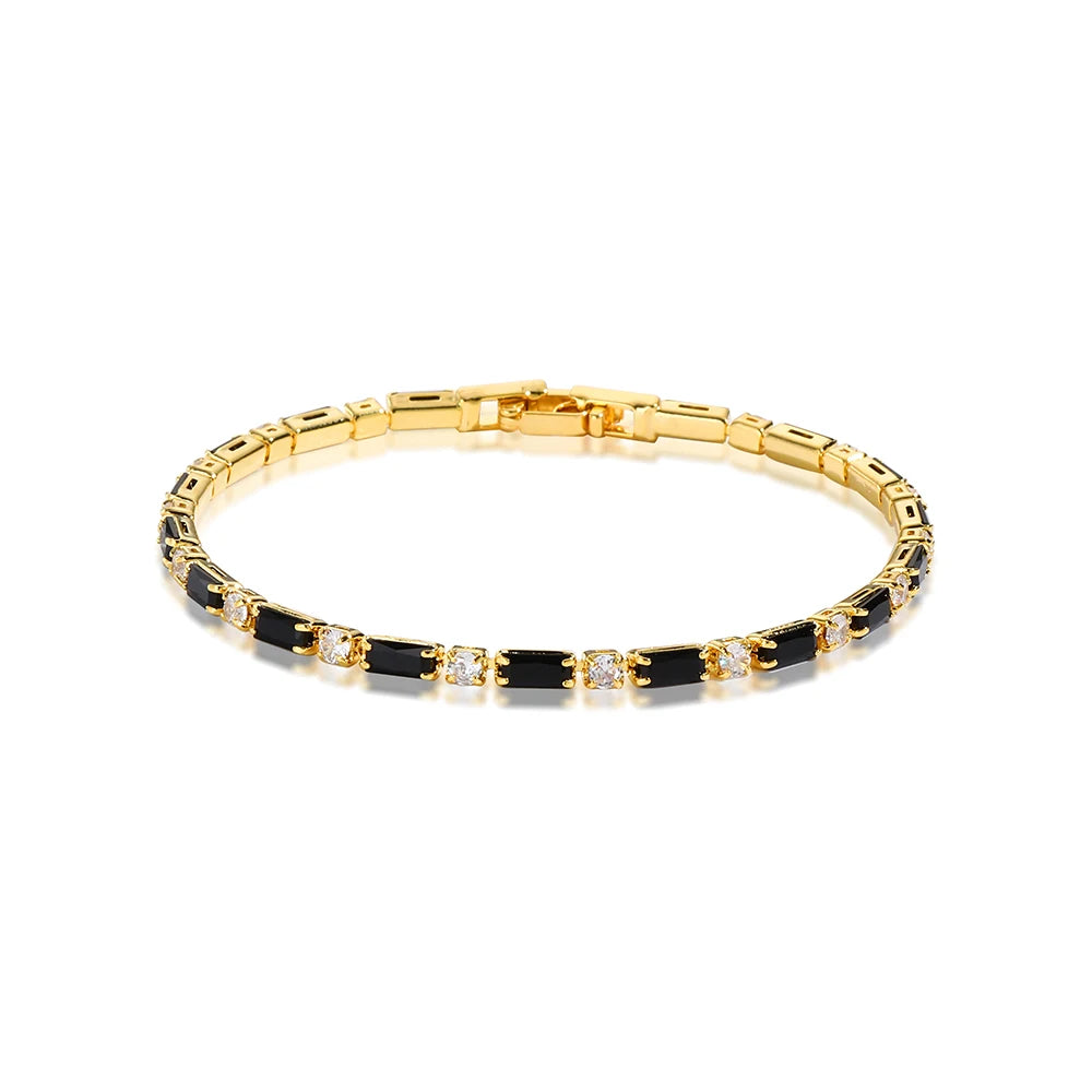 Black Crystal Tennis Bracelets