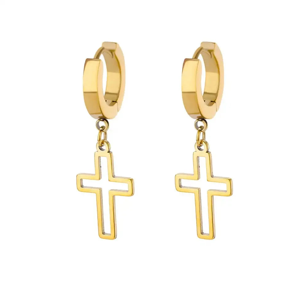 Cross Dangle Earrings