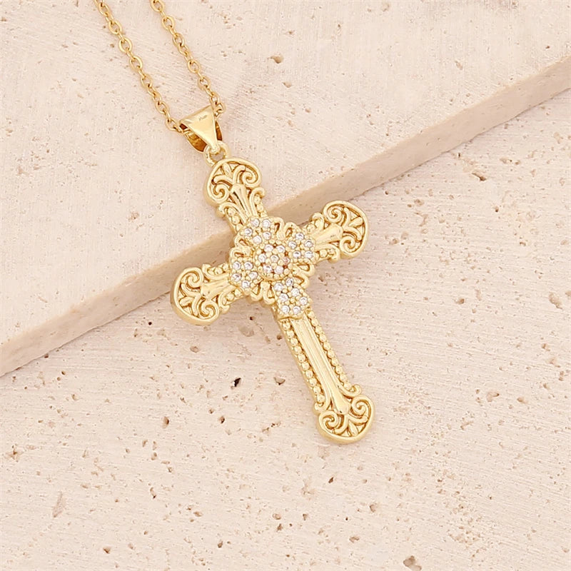 Gold Cross Pendants- Pick your Fav