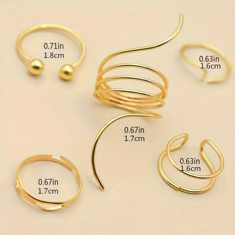 5 Pieces Ring Set