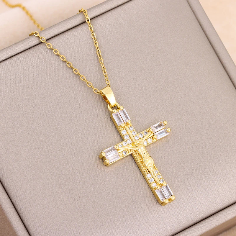 Gold Cross Pendants- Pick your Fav