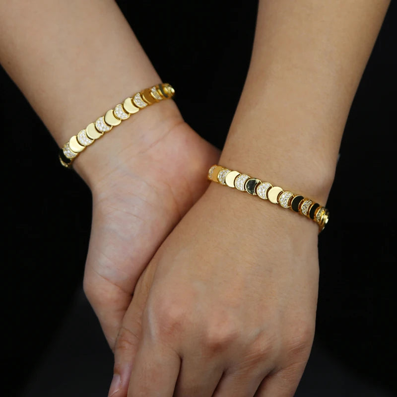 Shiny Collar, bracelet, & earrings set