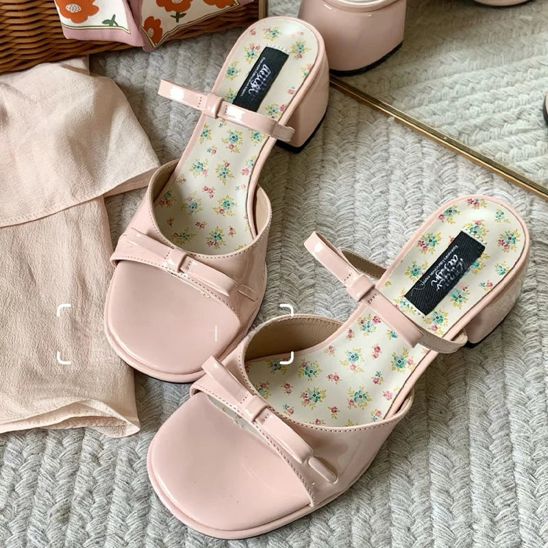 Chunky Bow Pumps