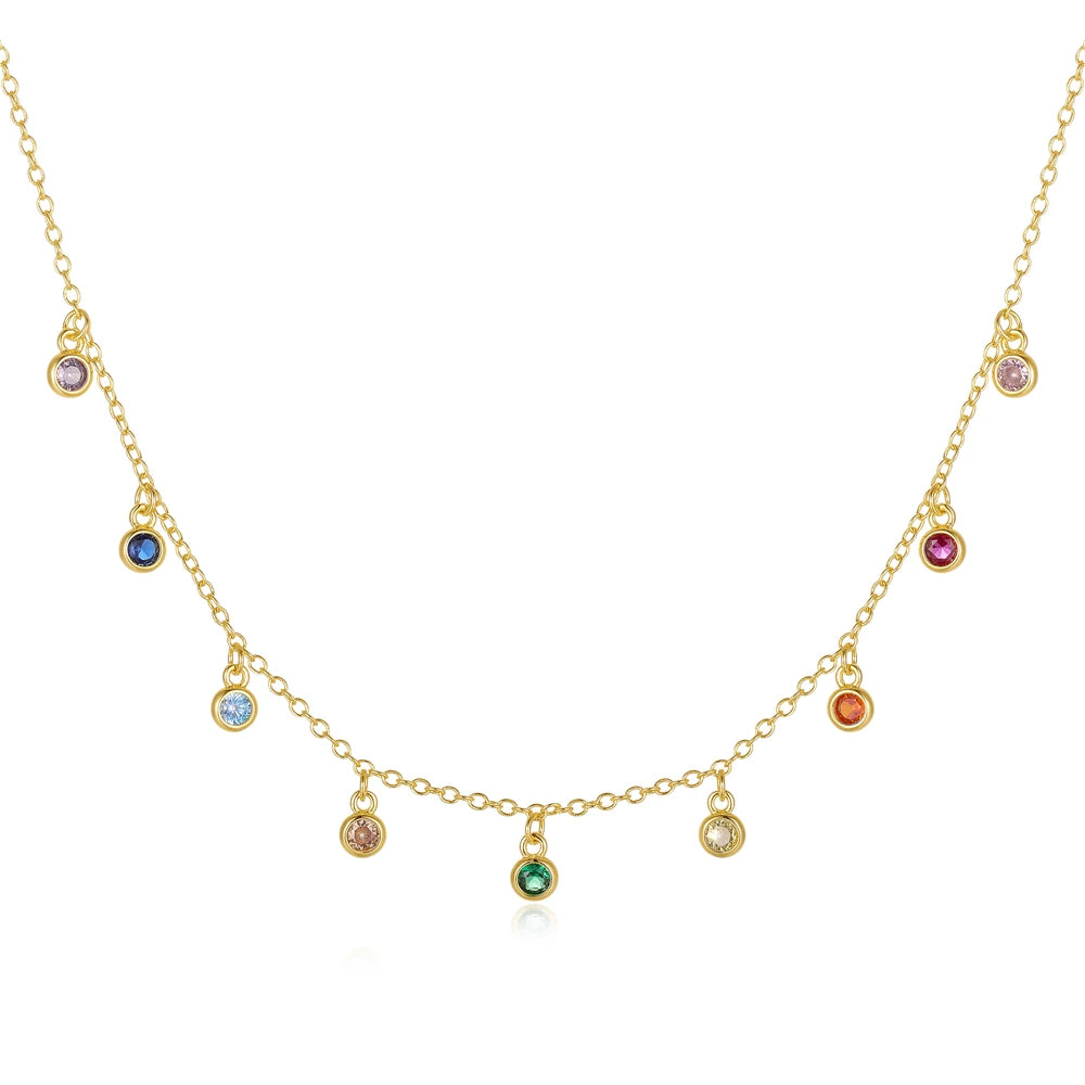 Multi-Color Dangle Necklace