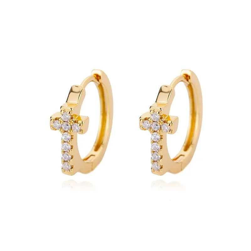 Cross Dangle Earrings